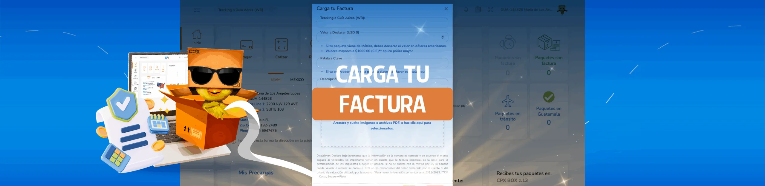 carga factura